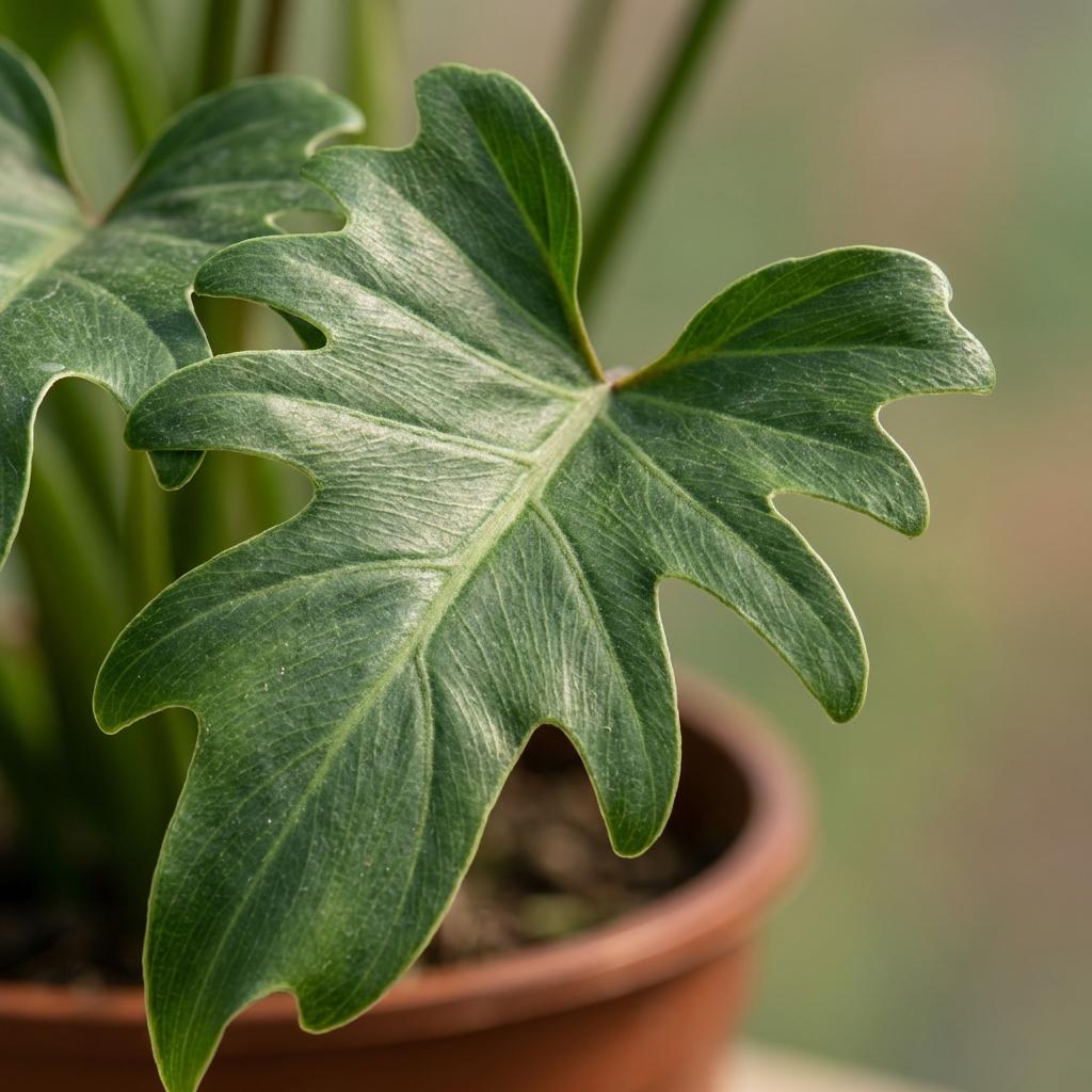 Green boutiQ - Kamerplant - Philodendron - Philodendron Xanadu - Groen - Weinig onderhoud - 1 Plant - Pot 19cm - Hoogte 60cm