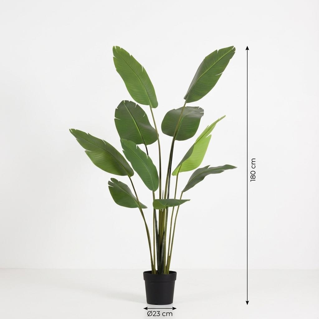 Strelitizia nicolai artificiel h180cm