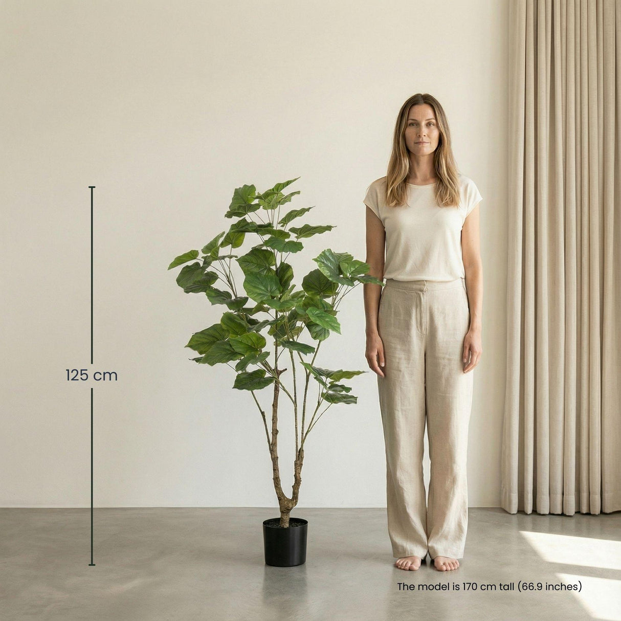 ficus Umbrella artificiel h125cm
