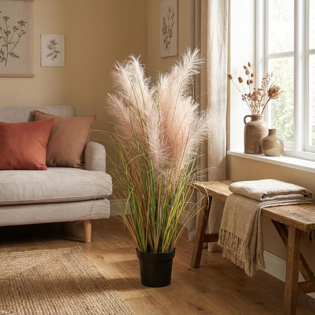 Roseau commun artificiel h95cm