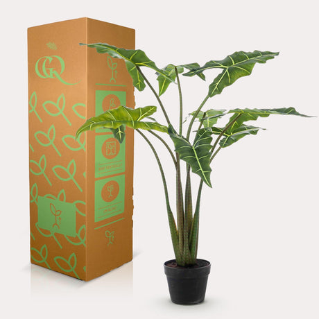 Livraison plante Alocasia plante artificielle - h100cm, Ø12cm