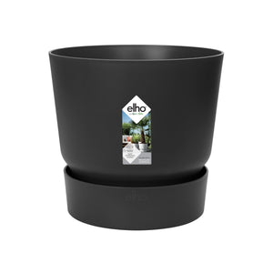 Elho Greenville Pot Rund sort 14 cm