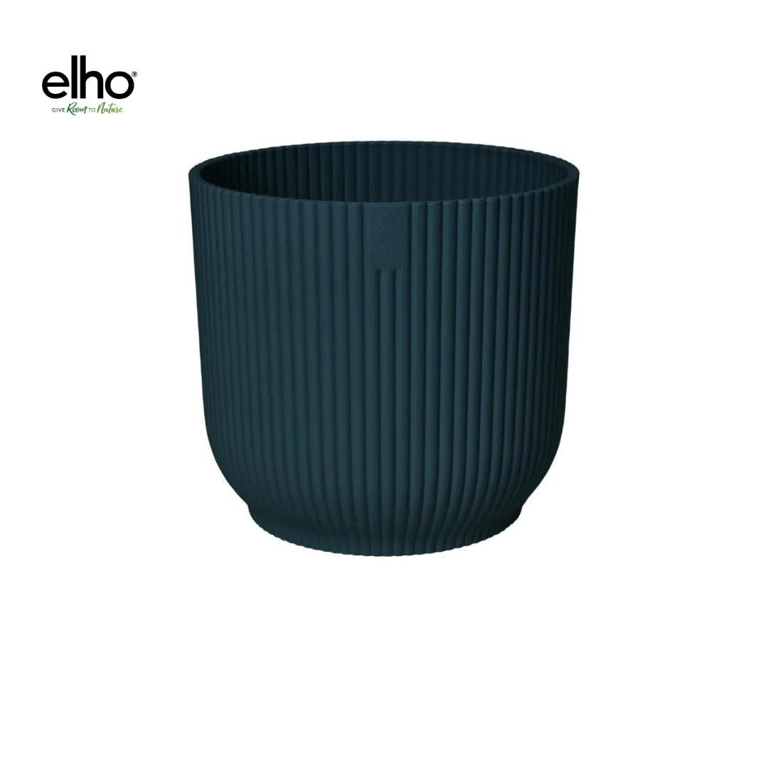 Livraison plante Pot elho Vibes Fold Round bleu - D14 x H13 Pot Vibes bleu 14 cm