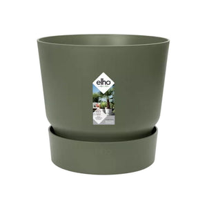 Elho greenville bladgrøn rund potte 25cm