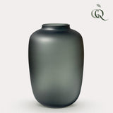 Livraison plante Vase en verre gris satiné - h35cm, Ø25cm