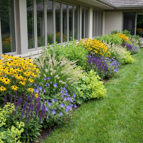 Pack Massif Plein Soleil Jaune & Bleu - 30 plantes — photo 2