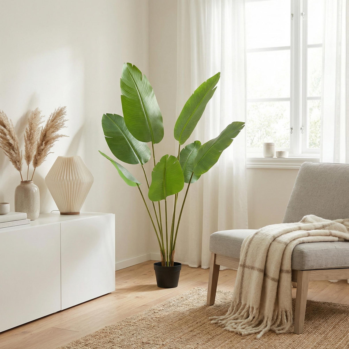 Strelitzia Nicolai artificiel h135cm