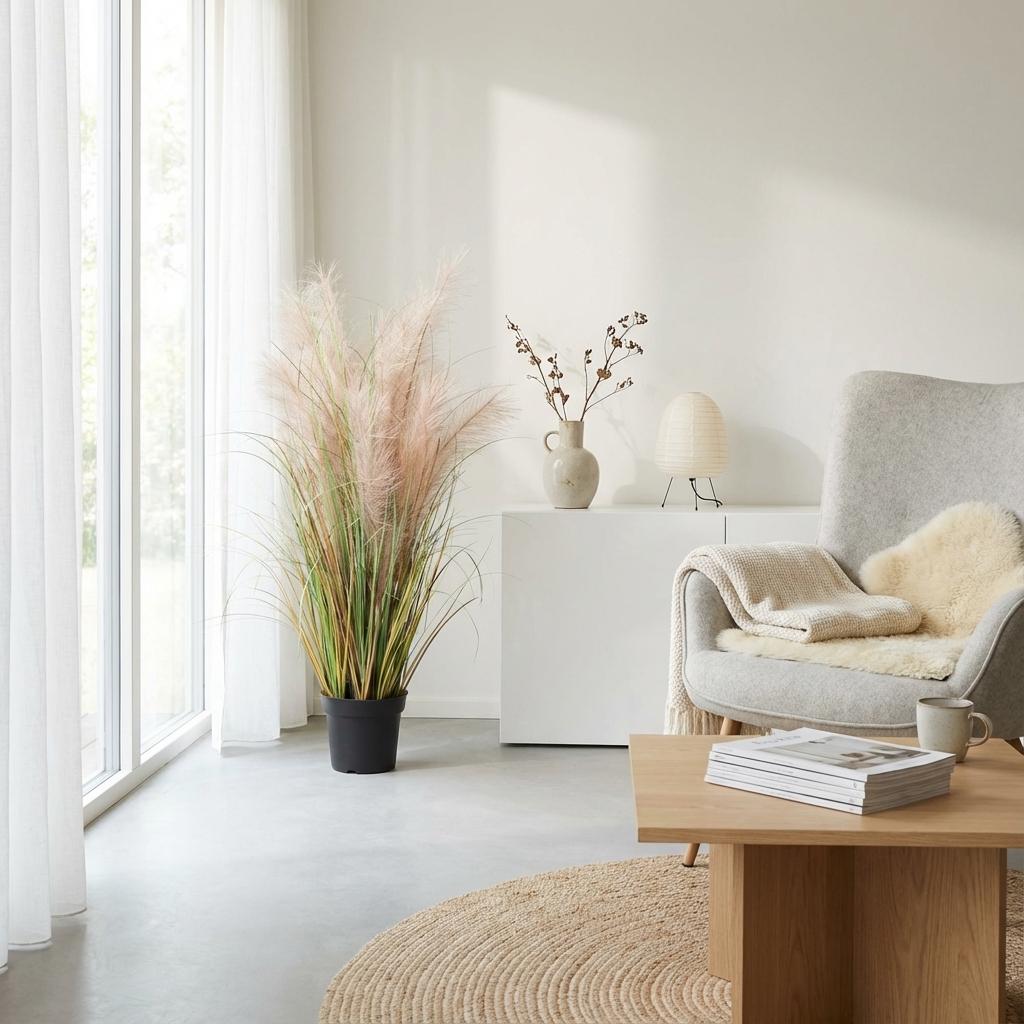 Roseau commun artificiel h95cm
