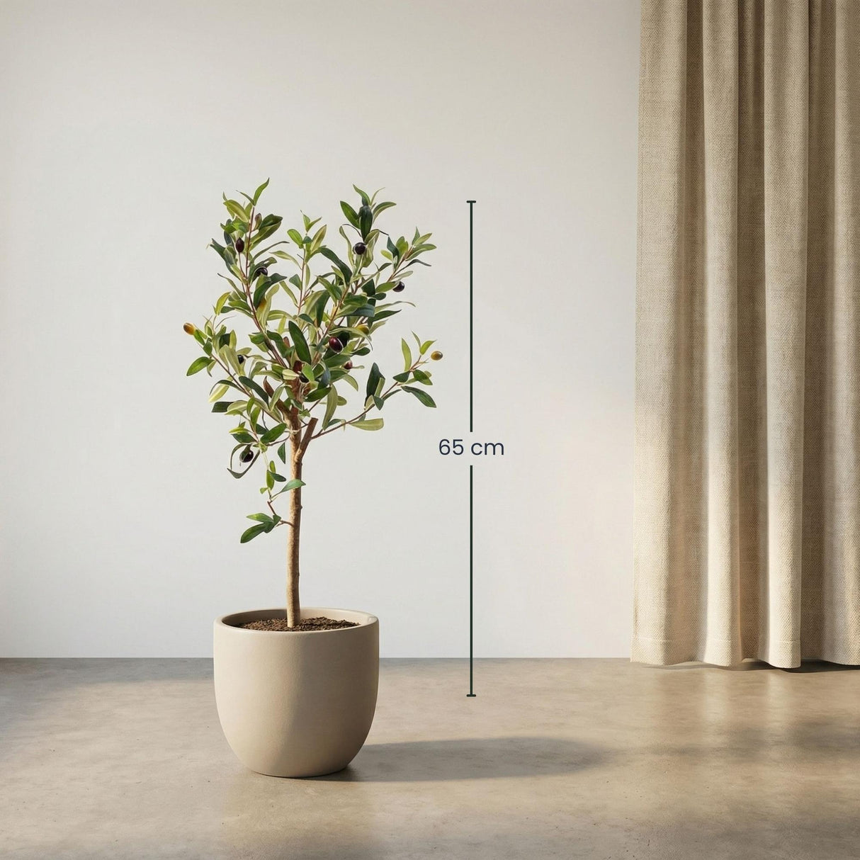 Olivier artificiel h65cm pot inclus