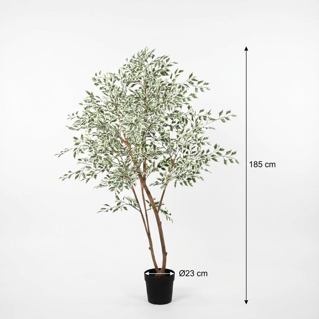 ficus benjamina variegata artificiel h185cm