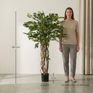 ficus liane arbuste artificiel h140cm
