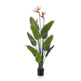 Oiseau du paradis artificiel en pot h120cm