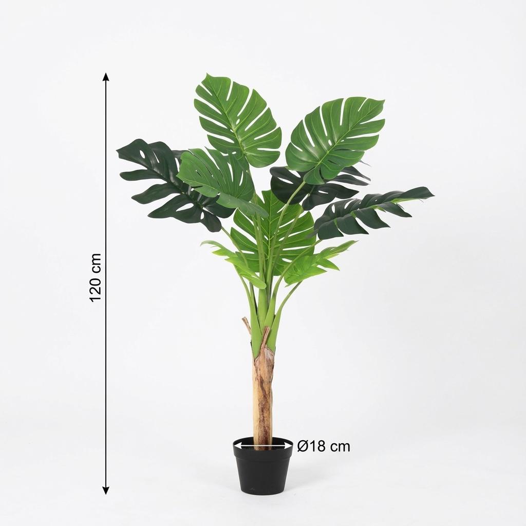 Monstera deliciosa artificielle h120cm