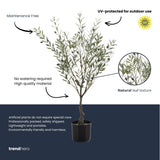 Artificial Olive tree in pot - kunstplant - UV - 90 cm