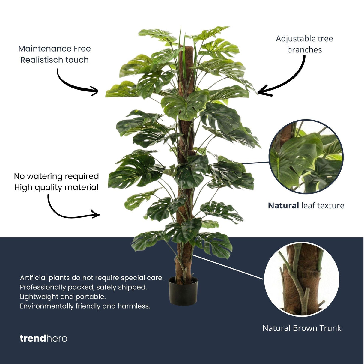 Monstera artificiel h150cm
