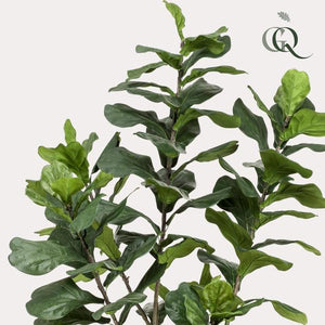 Kunstplante - Ficus Lyrata - Tabaksplante - 210 cm