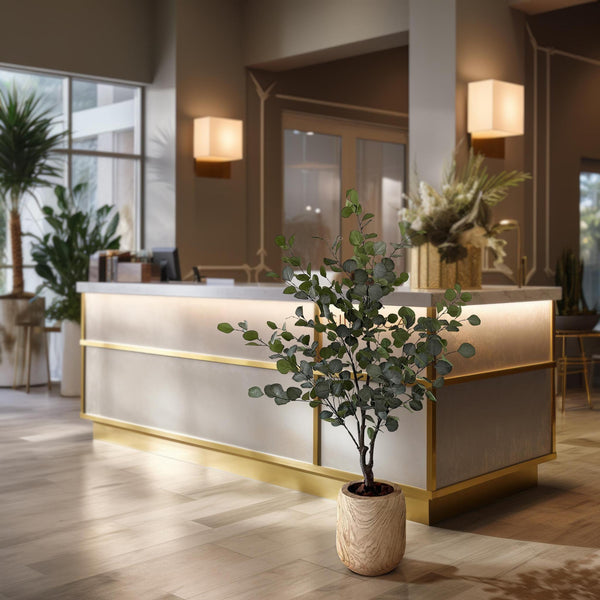 Kunstplante - Eucalyptus - Blå Gomboom - 140cm - 140